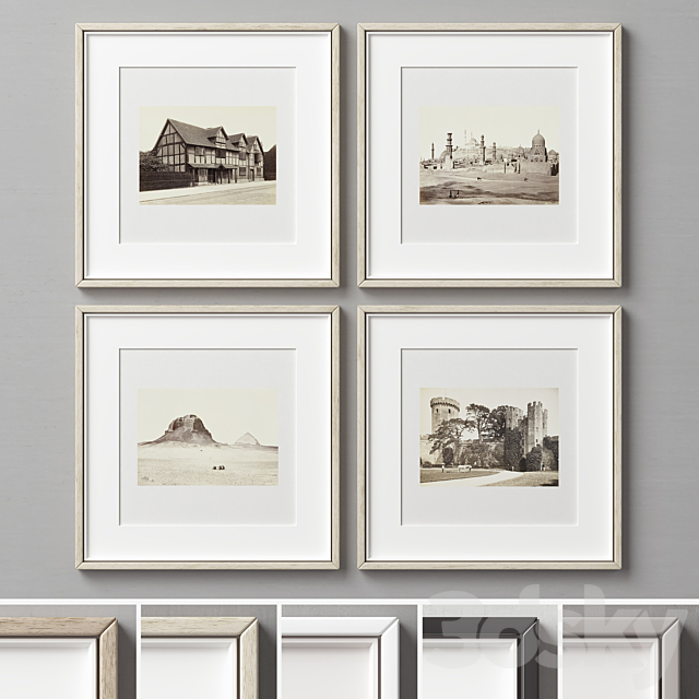 Picture Frames Set-402 3ds Max - thumbnail 1