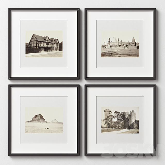 Picture Frames Set-402 3ds Max - thumbnail 3