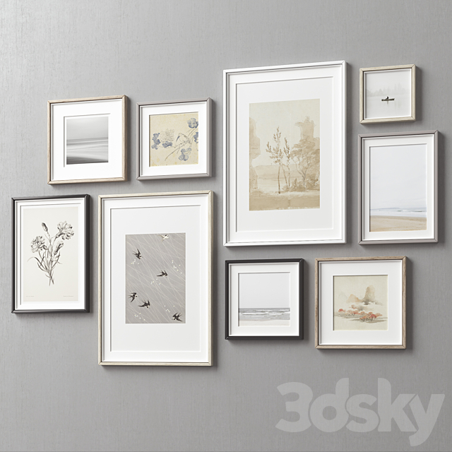 Picture Frames Set -449 3ds Max - thumbnail 2