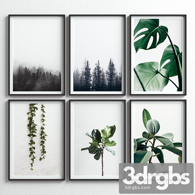 Picture frames set-47 3dsmax Download - thumbnail 1