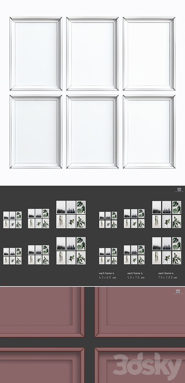 Picture Frames Set-47 3DSMax File - thumbnail 3