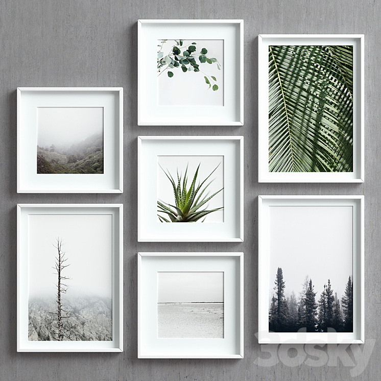 Picture Frames Set-48 3DS Max - thumbnail 1