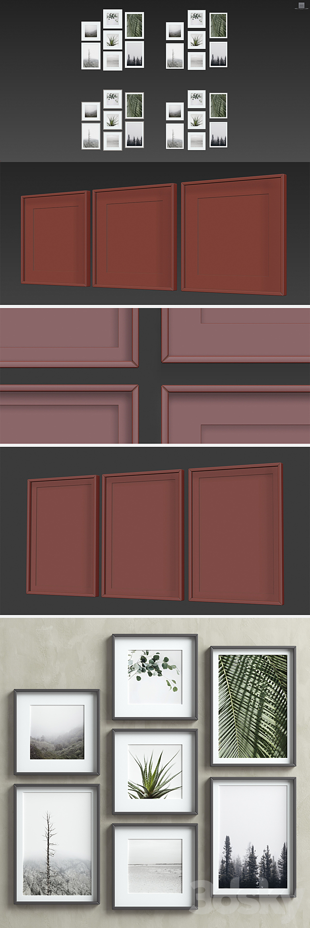 Picture Frames Set-48 3DSMax File - thumbnail 3