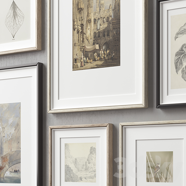 Picture Frames Set -487 3ds Max - thumbnail 3