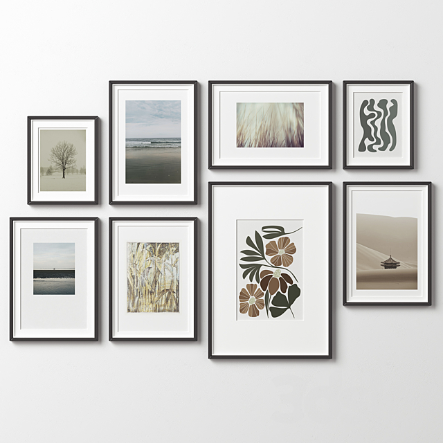 Picture Frames Set -488 3ds Max - thumbnail 3