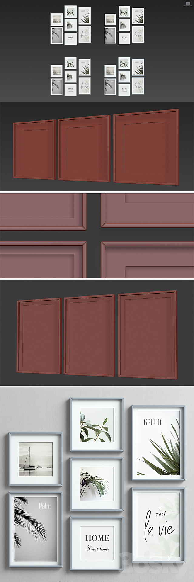 Picture Frames Set-57 3DSMax File - thumbnail 3