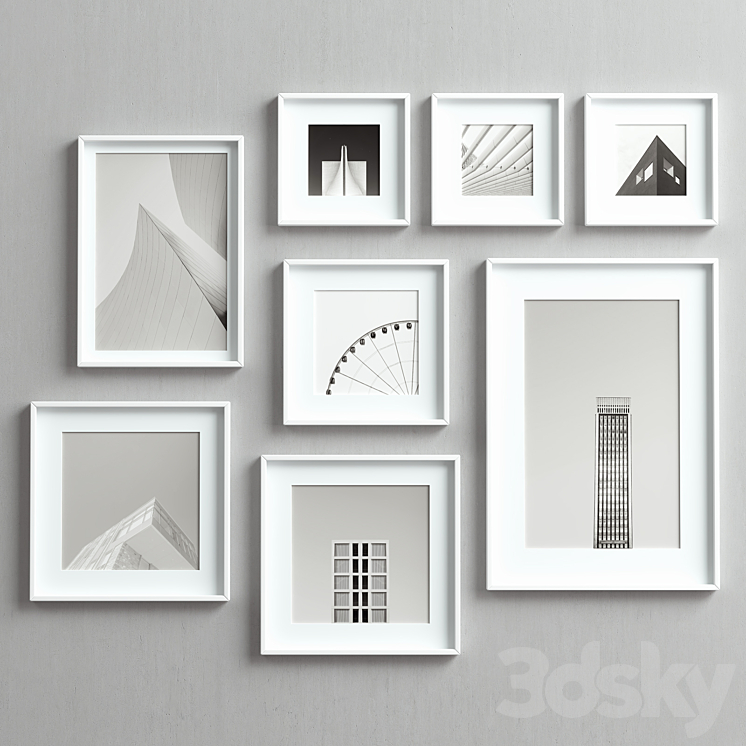 Picture Frames Set-58 3DS Max - thumbnail 1