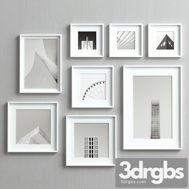 Picture frames set-58 3dsmax Download - thumbnail 1