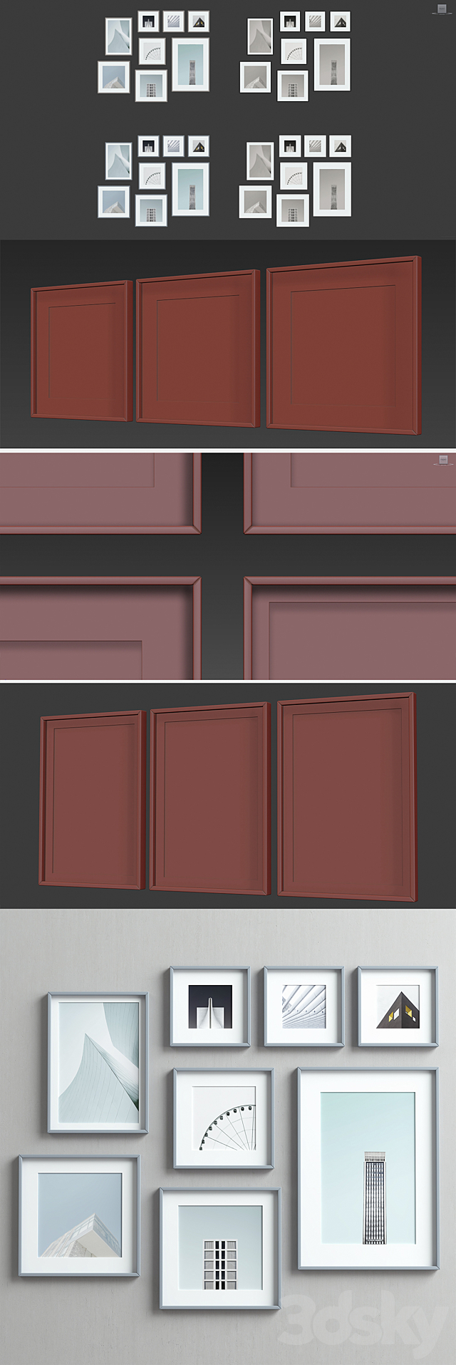 Picture Frames Set-58 3DSMax File - thumbnail 3