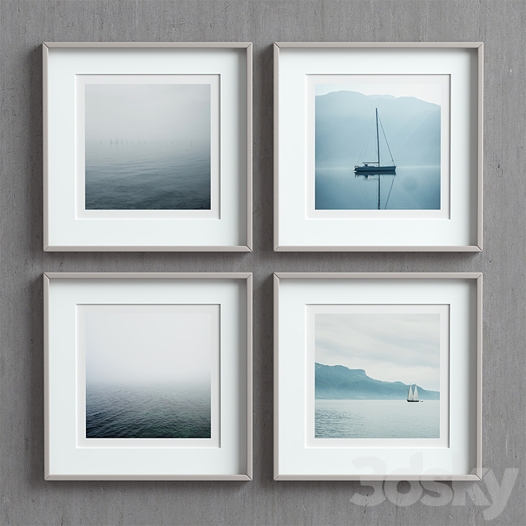 Picture Frames Set-66 3DS Max - thumbnail 1