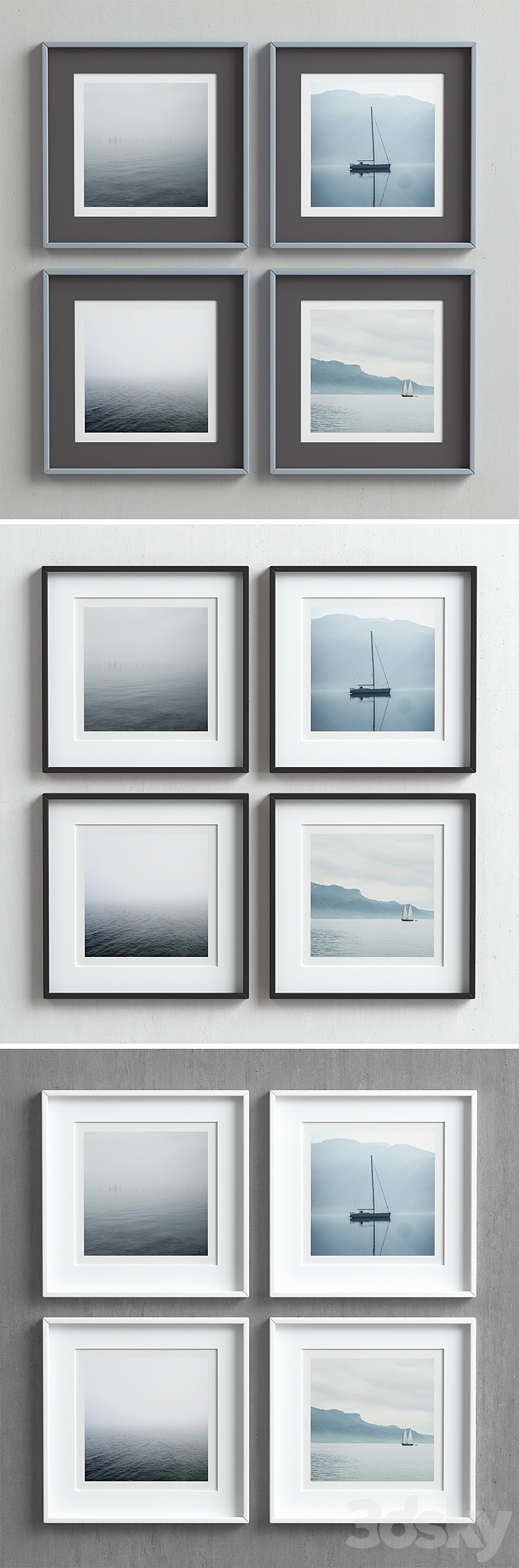 Picture Frames Set-66 3DS Max - thumbnail 2