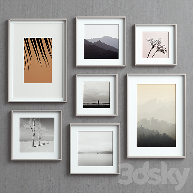 Picture Frames Set-69 3ds Max - thumbnail 1