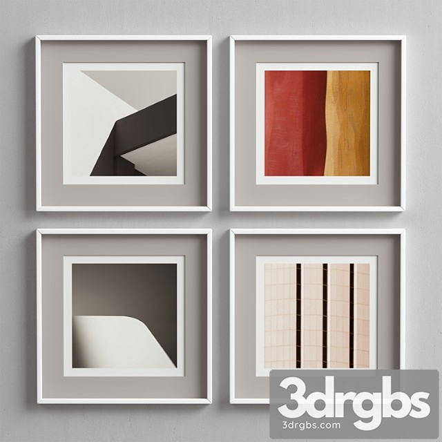 Picture frames set-70 3dsmax Download - thumbnail 1