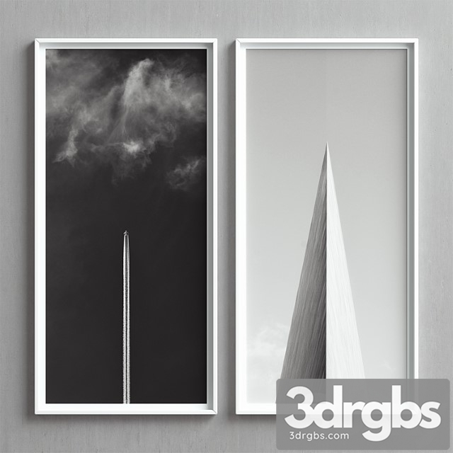 Picture frames set-75 3dsmax Download - thumbnail 1