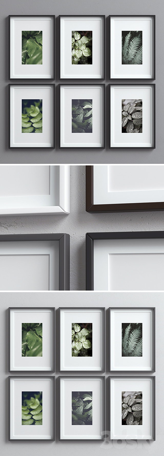 Picture Frames Set -8 3ds Max - thumbnail 2