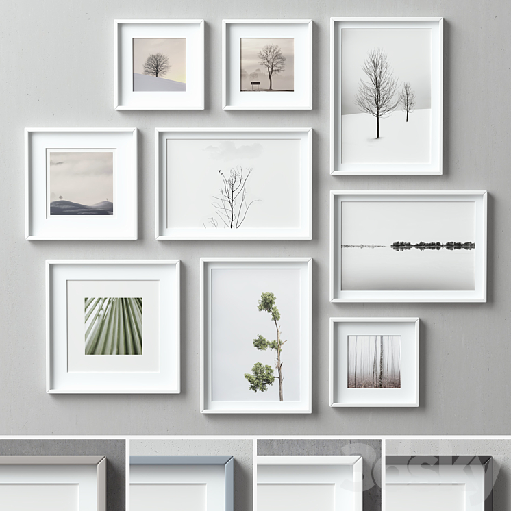 Picture Frames Set-87 3DS Max - thumbnail 1