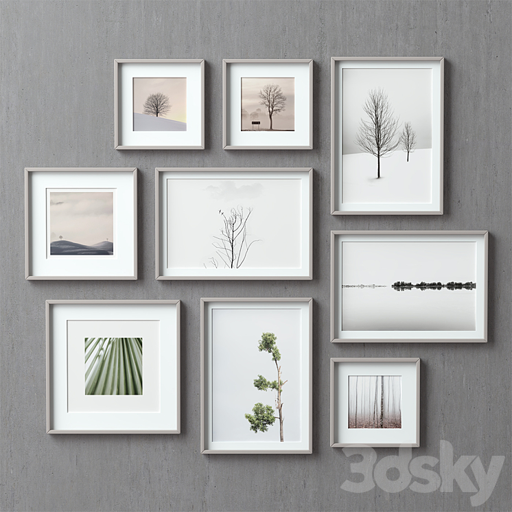 Picture Frames Set-87 3DS Max - thumbnail 2