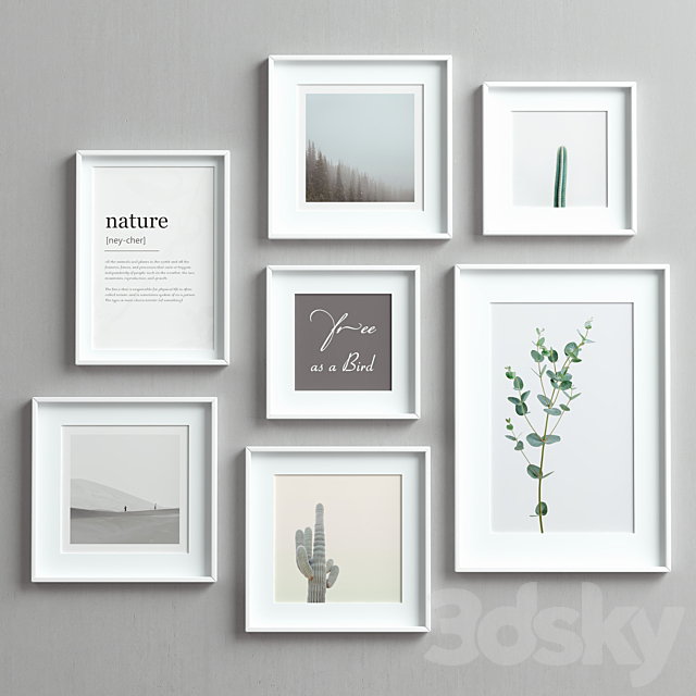 Picture Frames Set-88 3ds Max - thumbnail 2