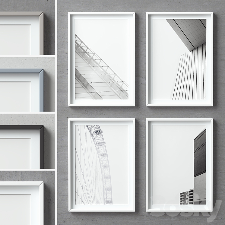 Picture Frames Set-89 3DS Max - thumbnail 1