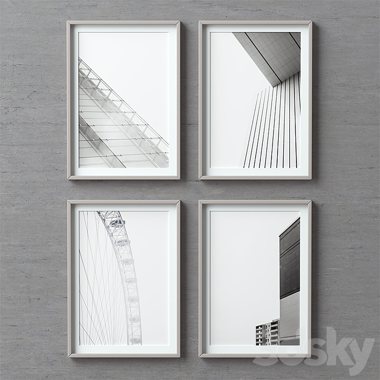 Picture Frames Set-89 3DS Max - thumbnail 2