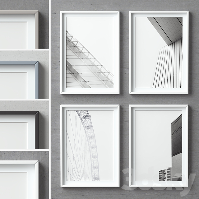 Picture Frames Set-89 3DSMax File - thumbnail 1