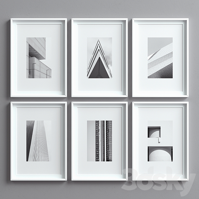 Picture Frames Set -9 3ds Max - thumbnail 1