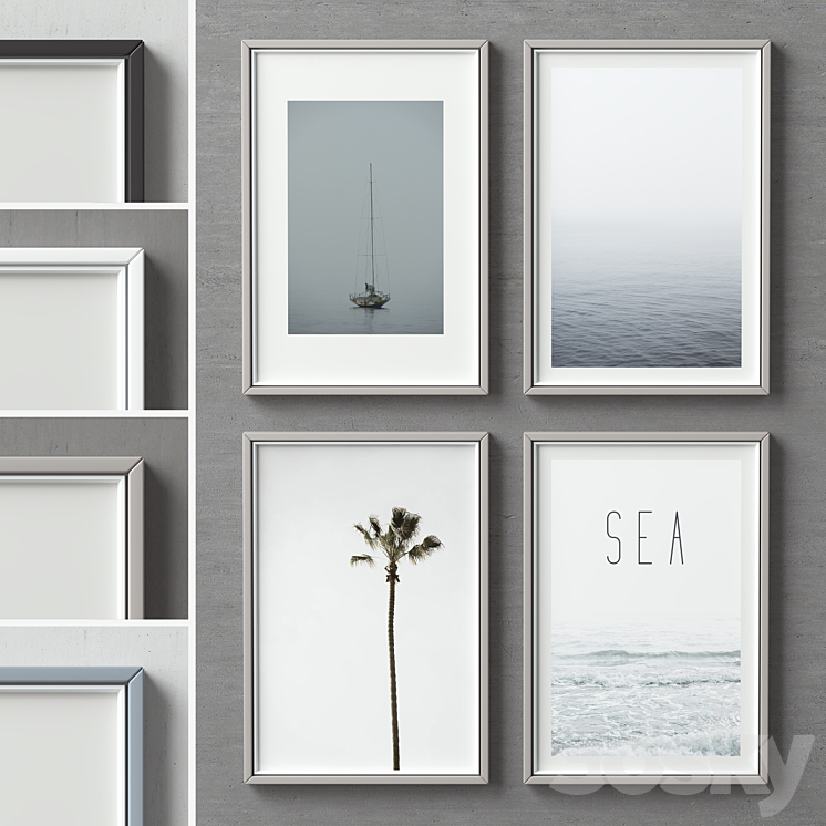 Picture Frames Set-90 3DS Max - thumbnail 1