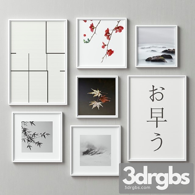 Picture frames set-93 3dsmax Download - thumbnail 1