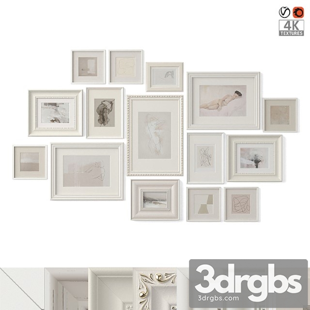 Pictures In Classic Frames 3 3dsmax Download - thumbnail 1