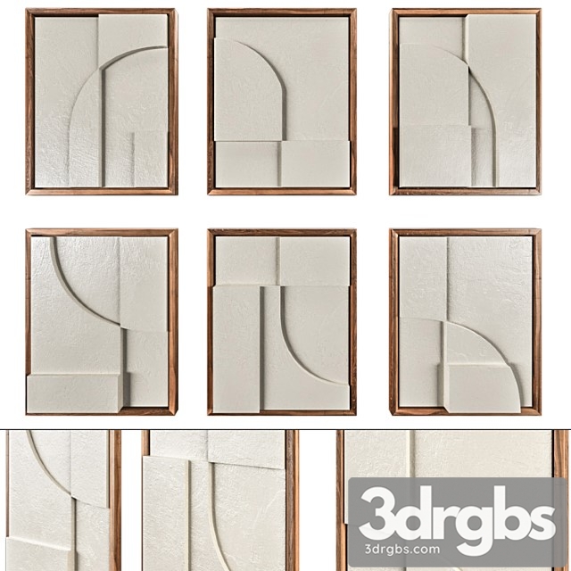 Plastart Set Of 6 Reliefs 3dsmax Download - thumbnail 1