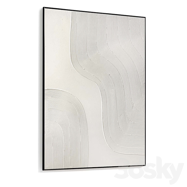 Plaster Two Photo Frame D-538 3DS Max Model - thumbnail 4