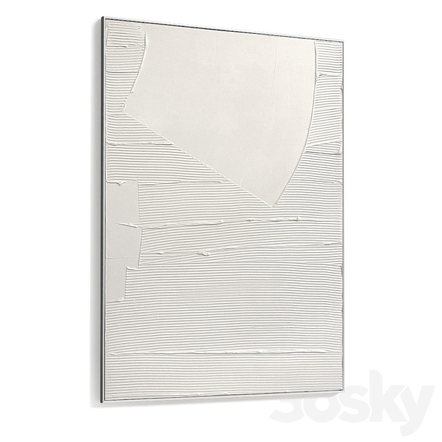 Plaster Two Photo Frame D-603 3DS Max Model - thumbnail 4