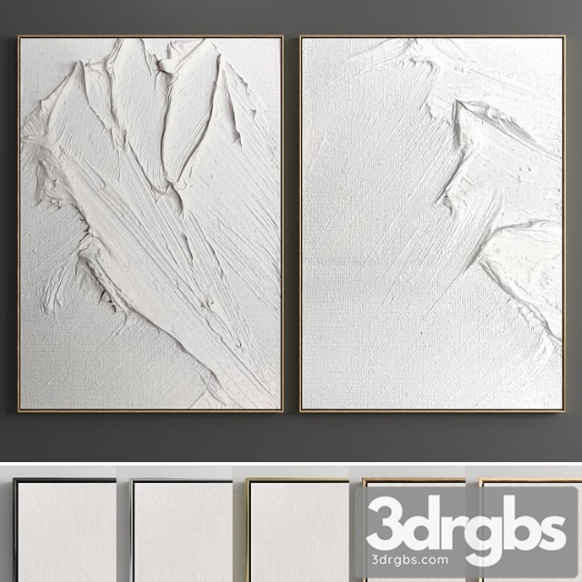 Plaster Two Photo Frame E 07 3dsmax Download - thumbnail 1