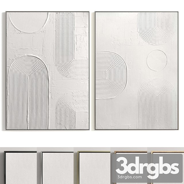 Plaster Two Photo Frame T 261 3dsmax Download - thumbnail 1