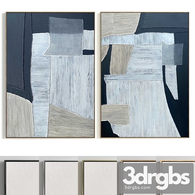 Plaster Two Photo Frame T 267 3dsmax Download - thumbnail 1