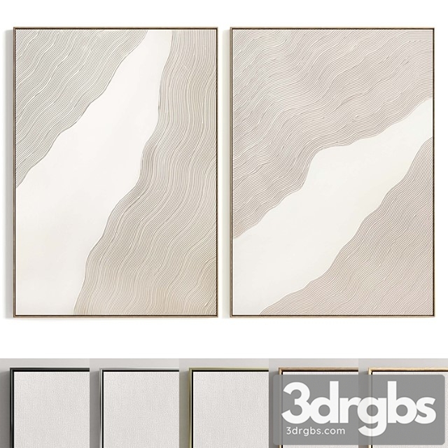 Plaster Two Photo Frames T 346 3dsmax Download - thumbnail 1