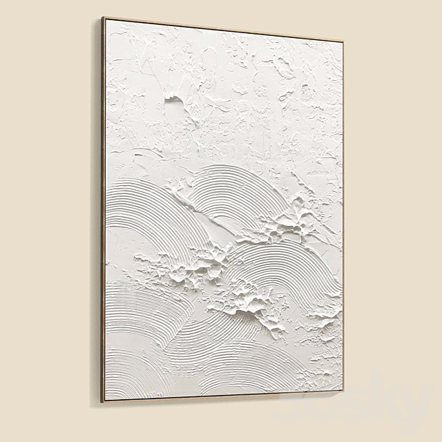 Plaster Two Photo Frames T-361 3DS Max Model - thumbnail 4