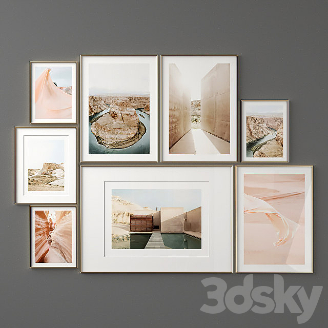 Poster Set “Find Your Way” 3DSMax File - thumbnail 2