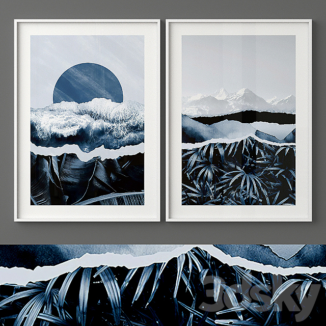 Poster Set “Indigo” 3DSMax File - thumbnail 2