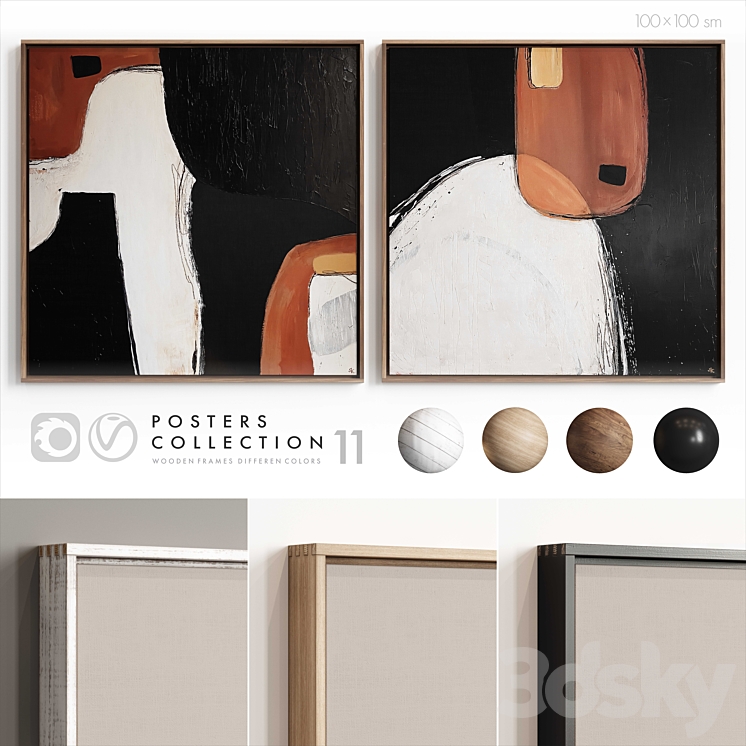 Posters Collection 11 3DS Max Model - thumbnail 1