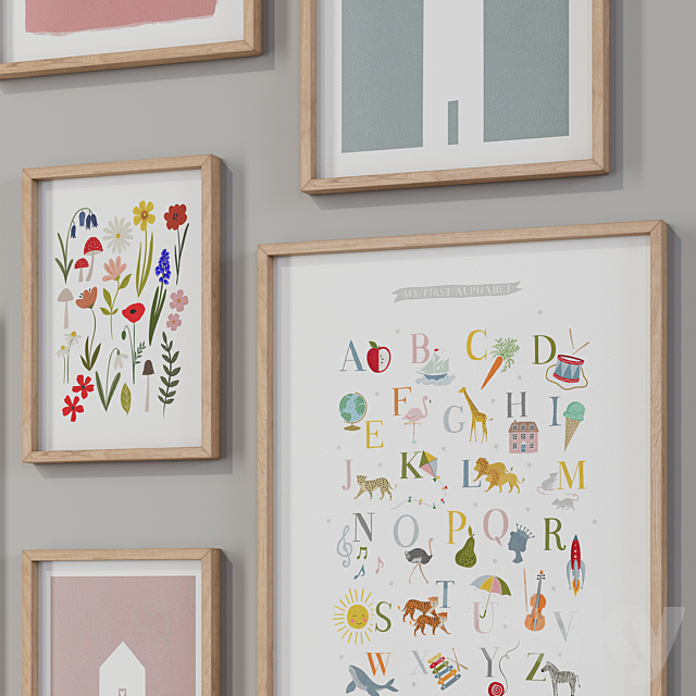 Posters for the nursery from The ducks in a row 3ds Max - thumbnail 2