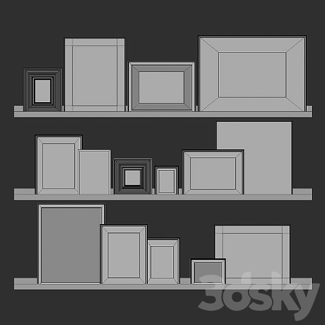 Posters On The Shelves 05 3DSMax File - thumbnail 3