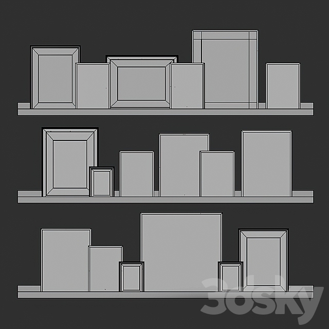 Posters On The Shelves 08 3DSMax File - thumbnail 3