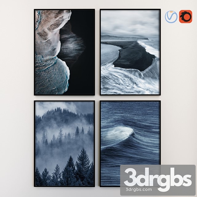 Quad posters vol.52 3dsmax Download - thumbnail 1