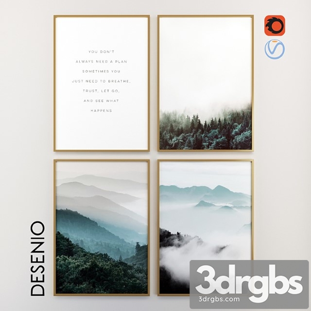 Quad Posters Vol1 3dsmax Download - thumbnail 1