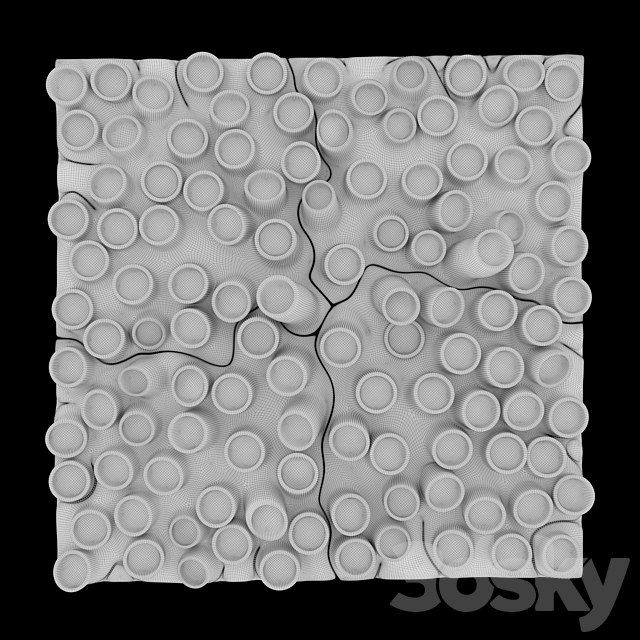 Razz Ma Tazz No. 1 _ ceramic wall 3DSMax File - thumbnail 2