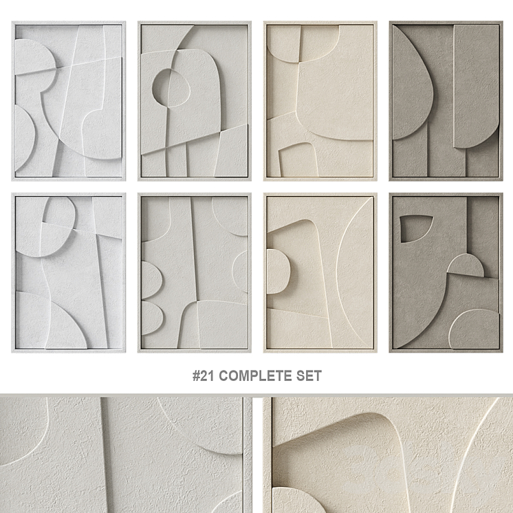 Relief # 21 COMPLETE SET 3DS Max Model - thumbnail 1