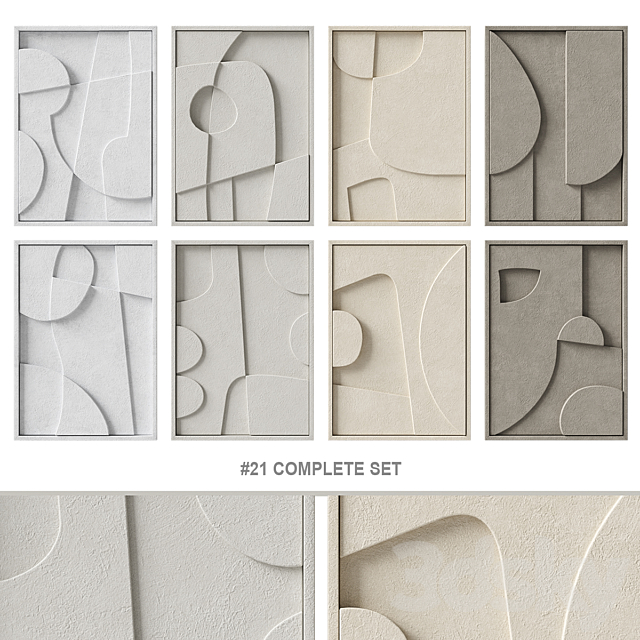 Relief # 21 COMPLETE SET 3DSMax File - thumbnail 1