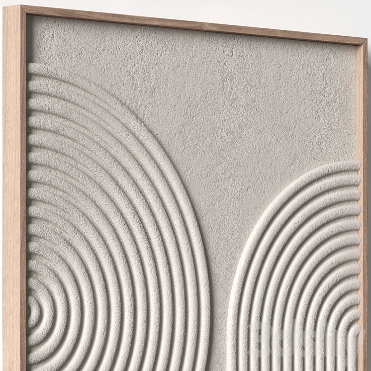 Relief artwork – 3d art wall decor – Panels 3DS Max Model - thumbnail 2