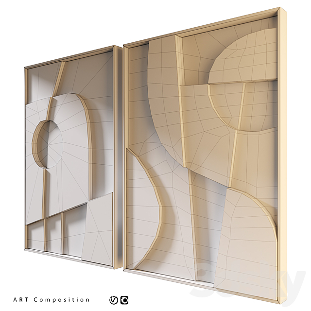 Relief | Panel | Art | 5 3DS Max Model - thumbnail 6